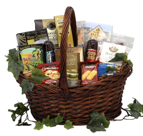 Miniatura 2 de Gift Basket Village - The Midwesterner: Cesta de regalo de queso de lujo, salchichas y aperitivos, regalo para todas las ocasiones, hecho a mano