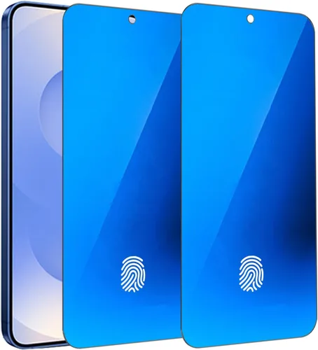 Miniatura 11 de Paquete de 2 vidrios templados de privacidad anti-azul para Samsung Galaxy S23 / Galaxy S22 Espejo Protector de pantalla anti-espía Película