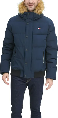 Miniatura 2 de Tommy Hilfiger Chaqueta Bomber de Esnórquel Acolchada de Tela Ártica para Hombre (Estándar y Tallas Grandes)