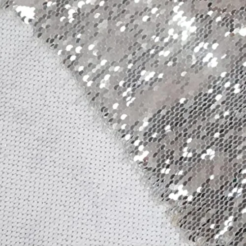 Miniatura 23 de DUOBAO Tela de Lentejuelas Reversibles con Efecto Flip - 0.5 Yarda de Lentejuelas de Sirena de Morado a Dorado, Material de Costura Brillante DIY