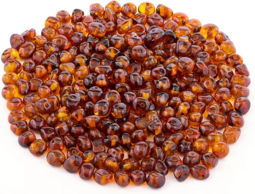 Miniatura 13 de Cuentas de ámbar estilo barroco, pulido y crudo, piedra báltica 100% natural, 0.197-0.236 in, suelta con agujeros perforados, varios colores - Amber