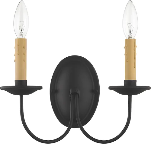 Miniatura 4 de Livex Lighting 4452-04 Heritage 2 Aplique de pared negro claro