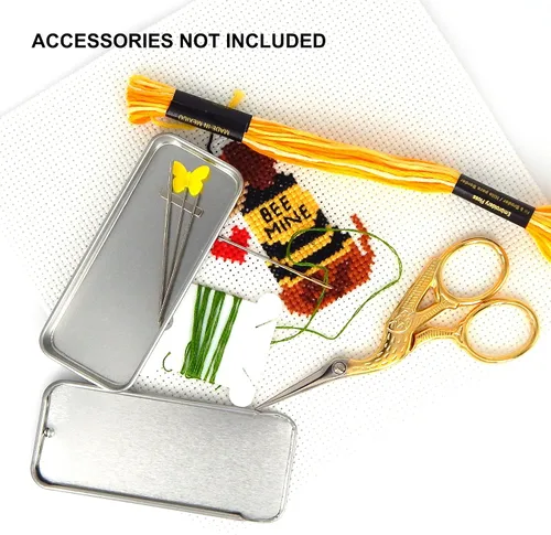 Miniatura 4 de Estuche magnético para agujas de coser excelentes agujas de costura Faux Vintage Pasador de costura compacto y estuche para agujas, gran regalo