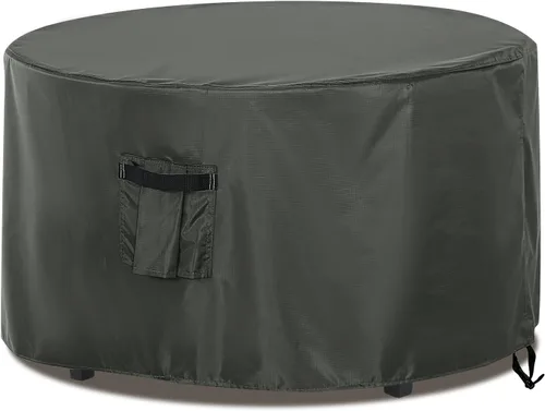 Miniatura 11 de ABCCANOPY Funda para otomana de patio, impermeable, resistente a los rayos UV, a prueba de polvo, fundas protectoras para muebles de césped, 28 x 28