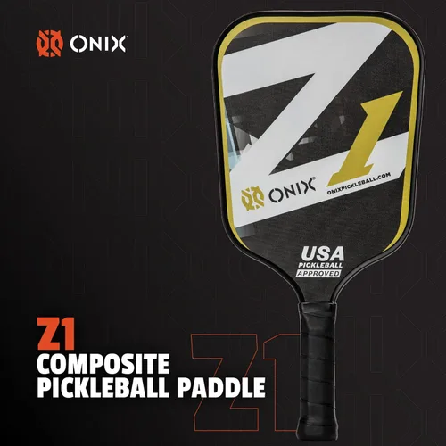 Miniatura 2 de Onix Graphite Z5 - Paleta de pickleball de fibra de carbono con forma de cuerpo ancho, núcleo de panal y cara de grafito ONIX Paleta de pickleball