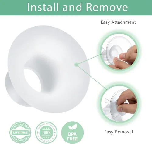 Miniatura 6 de Inserto de brida de 0.866 in compatible con Momcozy M5, solo apto para uso con el extractor de leche portátil Momcozy M5, no accesorios originales
