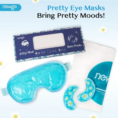 Miniatura 7 de NEWGO Mascarilla refrescante para ojos hinchados, máscara de ojos fríos para ojos para después de cirugía de ojos, alivio del estrés tensional, Azul