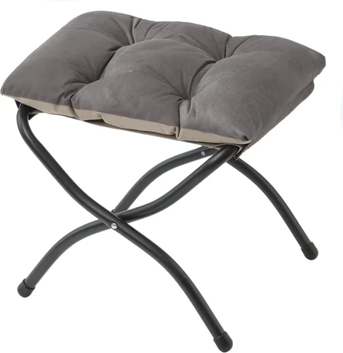 Miniatura 12 de Otomana Plegable de 15"(A), Taburete Reposapiés Plegable, Taburete Pequeño Portátil para el Pie para Sofá, Otomana Reposapiés Plegable Colapsible