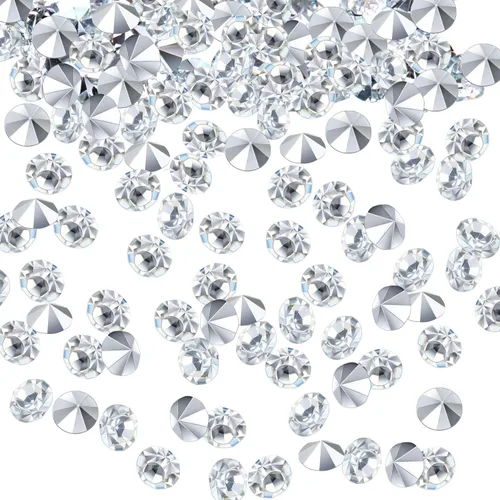 Miniatura 9 de 10000 cristales transparentes de mesa de boda para centro de mesa Confetti, diamantes de imitación acrílicos, diamantes de imitación