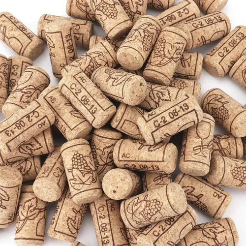 Tebery Paquete de 100 corchos de vino naturales #8, 7/8 pulgadas x 1 3/4 pulgadas, tapón de vino para corchado proyectos de arte de elaboración de