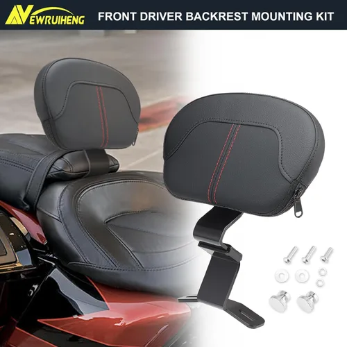 Miniatura 2 de Almohadilla para respaldo delantero del conductor compatible con Harley Touring CVO Street Glide Electra Glide Road King Road Glide 2009-2022