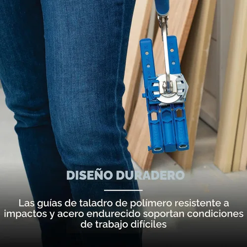 Miniatura 8 de KREG Plantilla Duradera para Agujeros de Bolsillo 320 con Abrazadera de Cara Clásica de 2 Pulgadas - Incluye Abrazaderas de Madera para Carpintería