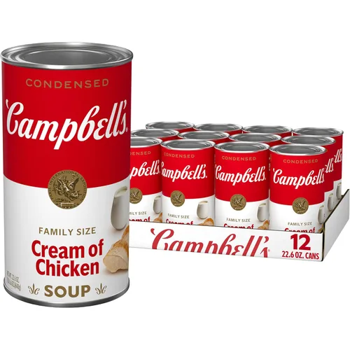 Miniatura 9 de Sopa Campbell's Crema de Champiñones Condensada, Lata Tamaño Familiar de 22.6 oz (Paquete de 12)