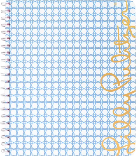 Miniatura 4 de Lilly Pulitzer Cuaderno grande en espiral de tapa dura, 11 x 9.5 pulgadas con 160 páginas rayadas universitarias, Cay to my Heart