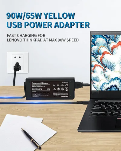Miniatura 6 de Adaptador de CA de punta USB de 90 W/65 W compatible con Lenovo Thinkpad X1 T460 T470 T450 T430 T440 T440P T540P 440S T460S T560 E560 E550 E440