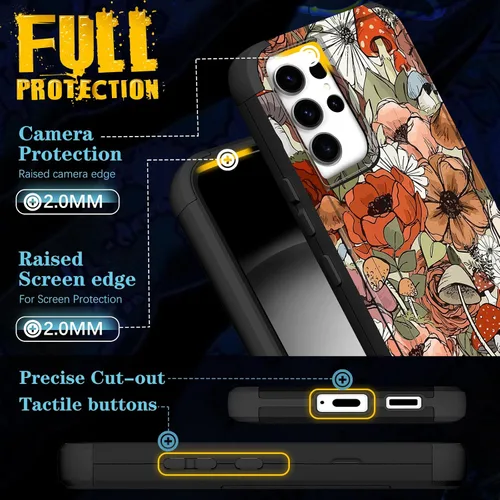 Miniatura 12 de Funda para Samsung Galaxy S22 - Funda de Teléfono para Mujeres Chicas Lindas Cubierta Diseño Único Estético Genial para Adolescentes Kawaii Fresa