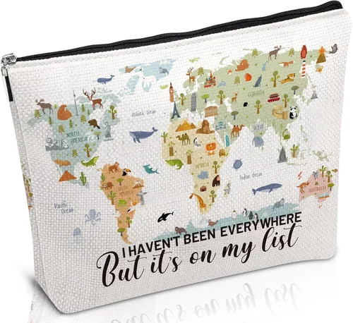 Miniatura 15 de Artículos de viaje esenciales Recuerdos Regalos - Bolsas de maquillaje, neceser de cosméticos y artículos de aseo de regalo para mujeres, niñas