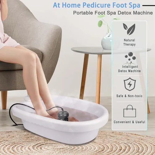 Miniatura 5 de Máquina iónica de desintoxicación del baño de pies, máquina de desintoxicación de pies con lavabo de masaje, baño de pies iónicos para uso