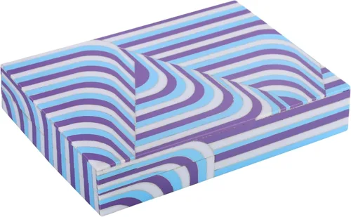 Miniatura 138 de Handicrafts Home Caja de recuerdo decorativa de 8 x 5 – Pequeña caja organizadora con tapa, almacenamiento decorativo Boho, caja de memoria retro