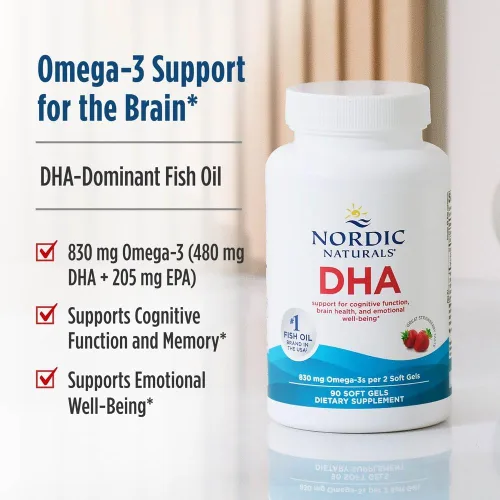 Miniatura 3 de Suplemento para el sistema nervioso y cerebro con DHA Nordic Naturals, gomas blandas, 3743, Default, 1, 1
