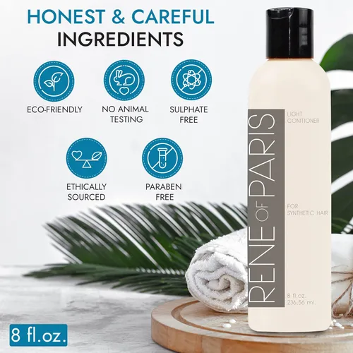 Miniatura 4 de Rene of Paris Acondicionador de cabello para pelucas sintéticas, extensiones de cabello y accesorios (8 oz)
