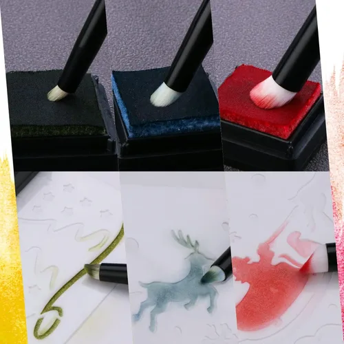 Miniatura 4 de UNIMEIX Juego de pintura en miniatura de pincel seco en miniatura, pinceles para mezclar detalles de pasatiempos para pintura en miniatura sin
