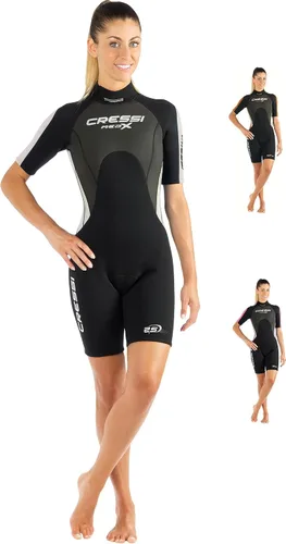 Traje de neopreno corto para mujer adulta para esnórquel, buceo, neopreno térmico de calidad de 0.098 in - Med X: diseñado en Italia por Cressi