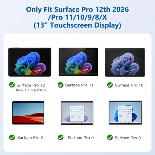 Miniatura 2 de MoKo Magnetic Paper Feeling Screen Protector for Surface Pro 12th 2026 Compatible with Surface Pro 11/10/9/8/X, Paper Texture, Anti-Glare, Anti