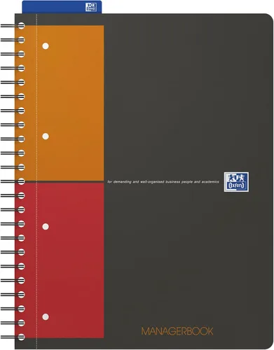 Miniatura 12 de Oxford International - Cuaderno activo con tapa de polietileno A4+, rayas estrechas con margen y perforado, incluye divisor reposicionable, 80