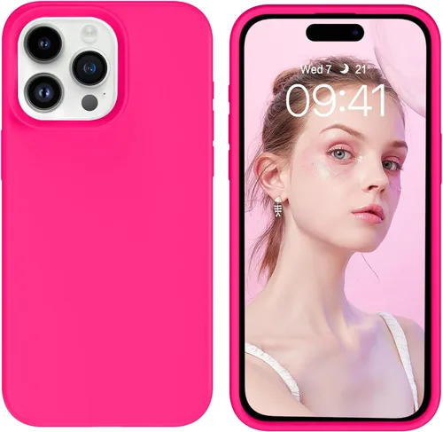Miniatura 205 de GUAGUA Funda compatible con iPhone 17 Pro Max de 6.9 pulgadas, silicona líquida, goma de gel suave, delgada, forro de microfibra delgada