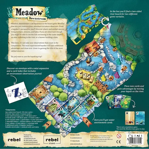 Miniatura 2 de Meadow Downstream Juego de mesa EXPANSIÓN Estrategia Aventura Naturaleza Diversión Familiar para Adultos y Niños a partir de 10 a 4 jugadores