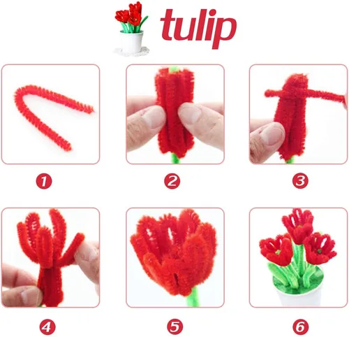 Miniatura 19 de Zlulary Juego de 100 limpiapipas de chenilla, de color sólido, para limpiar tuberías, manualidades, manualidades, decoración, tallos de felpilla Gris