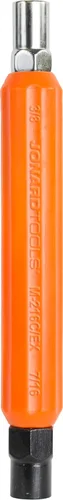 Jonard Tools M-216C/EX, Llave de tubo hexagonal resistente a impactos con dados hexagonales de 7/16" y 3/8" y mango ergonómico, 1" de diámetro, 7"