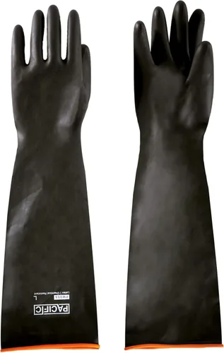 Miniatura 13 de PACIFIC PPE Guantes resistentes a productos químicos, guantes de goma industriales de gran resistencia, resistentes a ácidos, alcalinos y aceite, 32