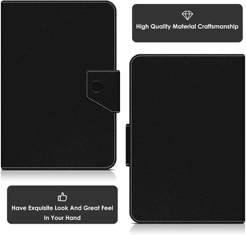 Miniatura 4 de DETUOSI Funda universal para tableta de 7.0 pulgadas, funda para tableta Android de 7 pulgadas, funda protectora portátil de viaje de piel sintética
