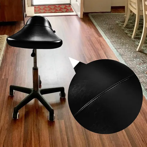 Miniatura 10 de Master Massage Taburete ergonómico – Silla giratoria hidráulica con ruedas para salón, clínica, tatuaje, dentista, spa, taller y oficina, color negro
