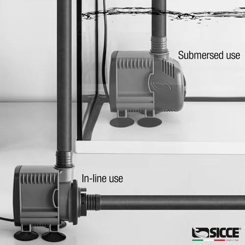 Miniatura 6 de SICCE Syncra Silent 1.5 Multifunción 357 GPH Bomba de agua sumergible Hecho en Italia 23W Ultra silencioso Durable acuario tanque de peces