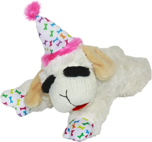 Miniatura 21 de Multipet Lamb Chop Juguete de Peluche para Perros - Juguete Chirriante para Todos los Perros - Peluche Extra Suave - Animal de Peluche
