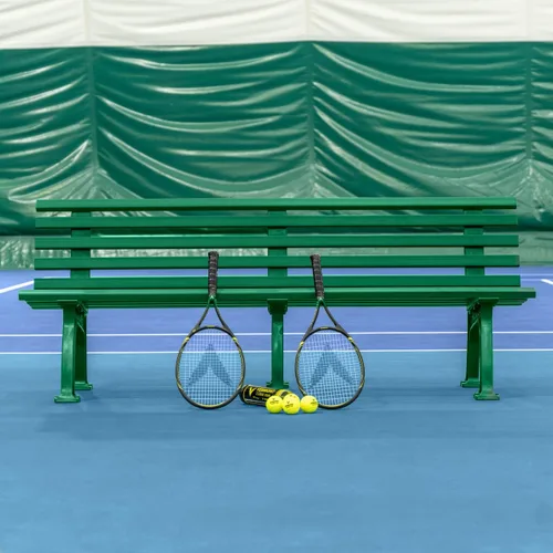 Miniatura 9 de Vermont Banco de cancha de tenis - 3 y 4 plazas Estándar o sin respaldo (estándar, negro, 3 plazas)