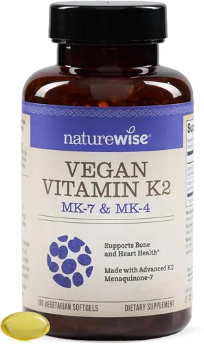 Miniatura 12 de NatureWise Suplemento de vitamina K2 de 600 mcg con MK-7 100mcg y MK-4 500mcg - Fórmula mejorada biodisponible - Complejo K para la salud ósea