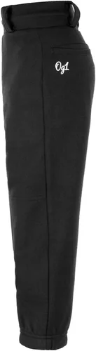 Miniatura 3 de OG1 Pantalón de béisbol prémium para jóvenes, 100% poliéster, longitud completa, parte inferior elástica