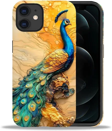 Miniatura 108 de DAIZAG Funda compatible con iPhone 11, hermoso color arena, patrón completo, carcasa rígida híbrida de plástico TPU + funda de protección