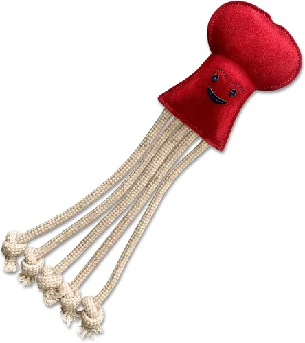 Miniatura 10 de Angel Pet Supplies Loon - Juguete de cuerda natural para perros Juguete duradero para perros Estimulación interactiva y mental Juguetes
