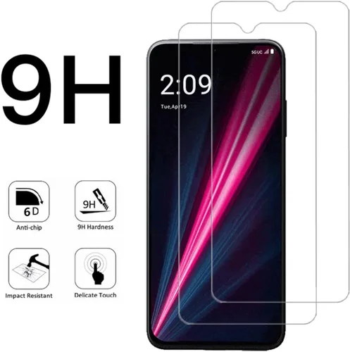 Miniatura 5 de Protector de pantalla transparente para T-Mobile Revvl 6 Pro 5G HD - Paquete de 2 polainas templadas antiarañazos para T-Mobile REVVL 6 PRO 5G 6.82