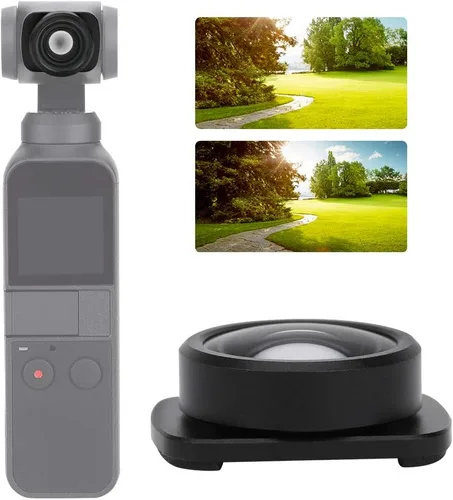 Miniatura 6 de Lente gran angular, para cámara de cabeza esférica OSMO, fuerte absorción magnética, vidrio óptico, para fotografía de video fotográfico
