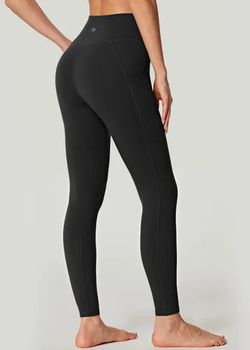 Miniatura 2 de IUGA Pantalones deportivos para yoga y entrenamiento para mujer, de talle alto, con control de abdomen, bolsillos, tela elástica en 4direcciones