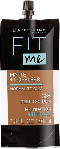Miniatura 22 de Maybelline New York Fit Me Matte + Poreless Base Líquida, Formato de Bolsa, 220 Natural Beige, 1.3 onzas 220 Beige natural