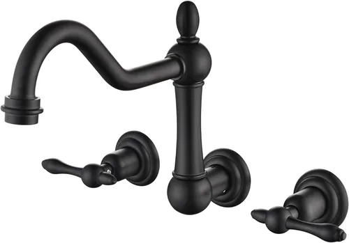 Miniatura 13 de sumerain Grifo de bañera de montaje en pared, relleno de bañera de níquel cepillado, centro de 8 pulgadas