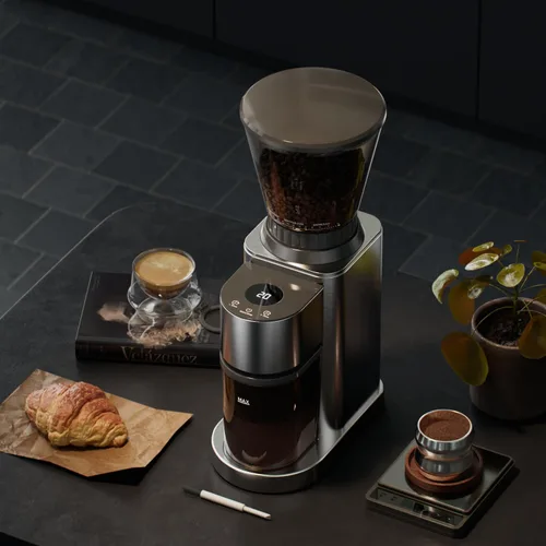 Miniatura 7 de Molinillo eléctrico de café con 24 ajustes de molienda precisos, temporizador digital de 40 segundos para prensa francesa, expreso y vertido por