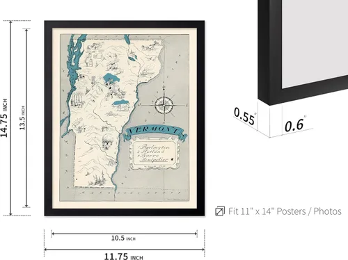 Miniatura 3 de Poster Master Póster de mapa vintage – Impresión retro de mapa de Alabama – Arte de mapa del estado de Alabama – Regalo para profesores